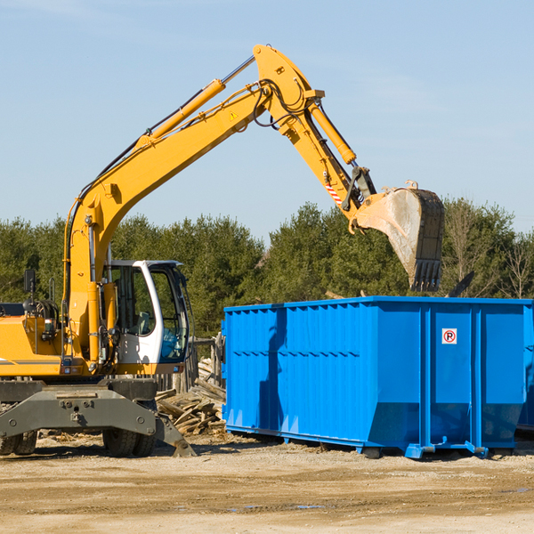 how many times can i have a residential dumpster rental emptied in Wynnewood Oklahoma